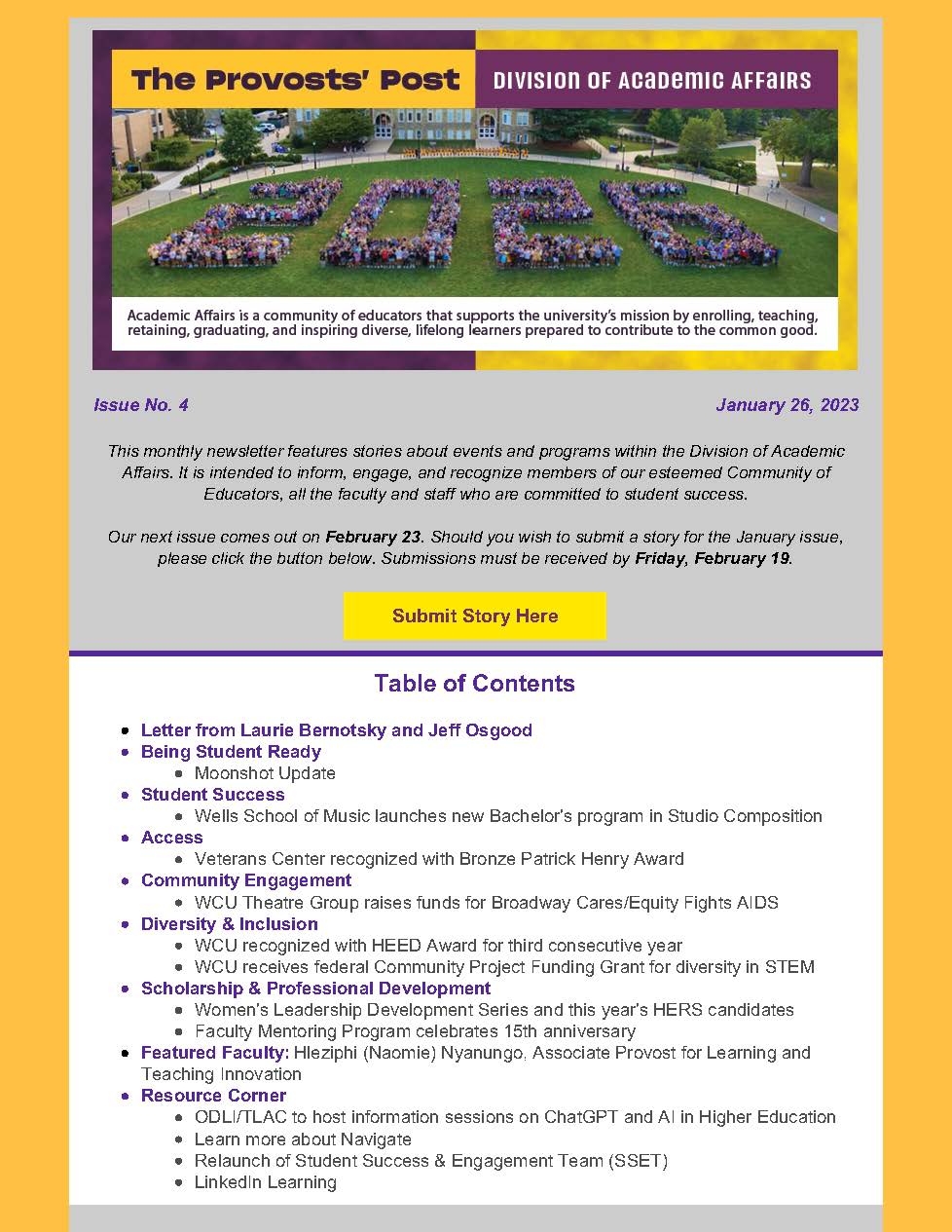 newsletter cover page